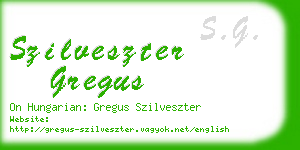 szilveszter gregus business card